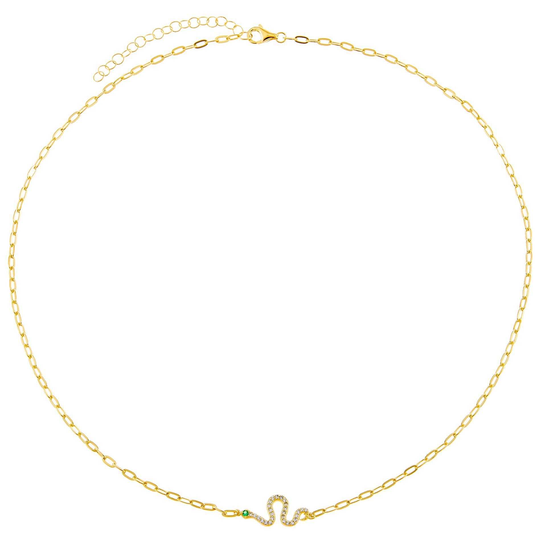 Micro-inlaid zircon copper jewelry necklace