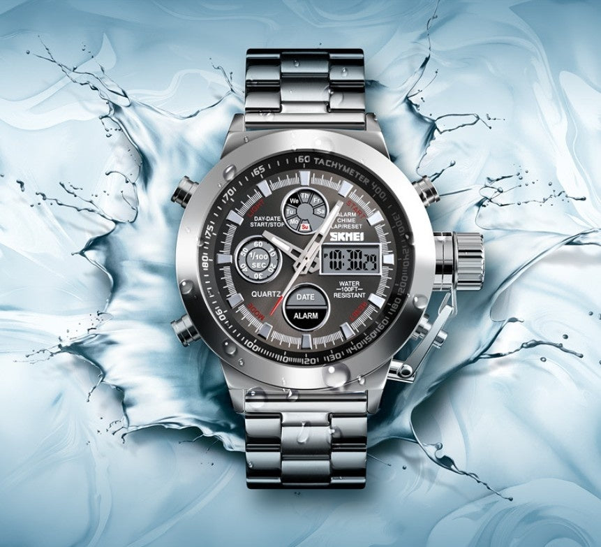 Skmei Wristwatches Men Skmei Hot Selling Outdoor Sports Waterproof Men's Steel Strap