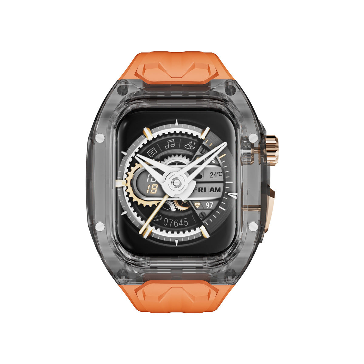 Richard Style Transparent Watch Case Strap