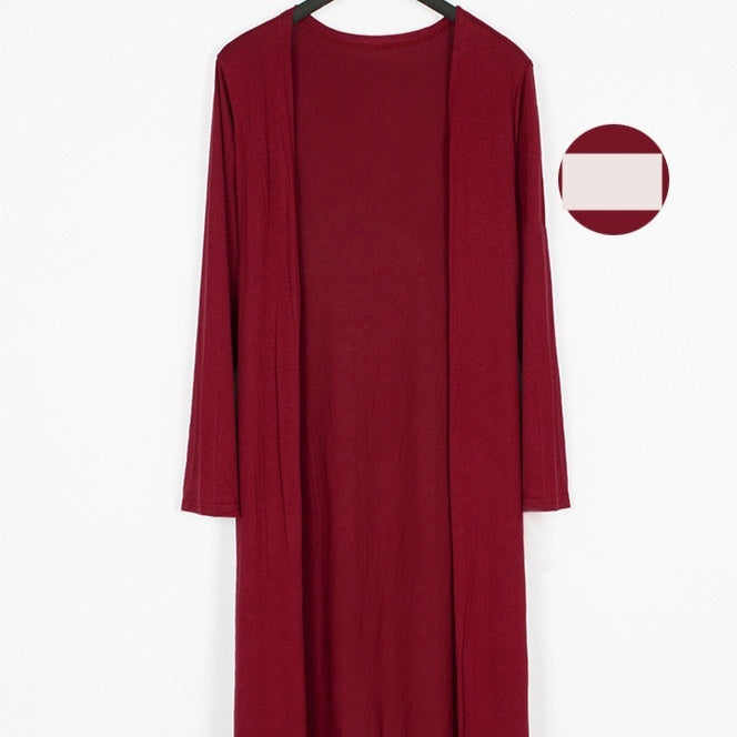 Long Modal Cardigan Women Shawl Sun Protection Clothing