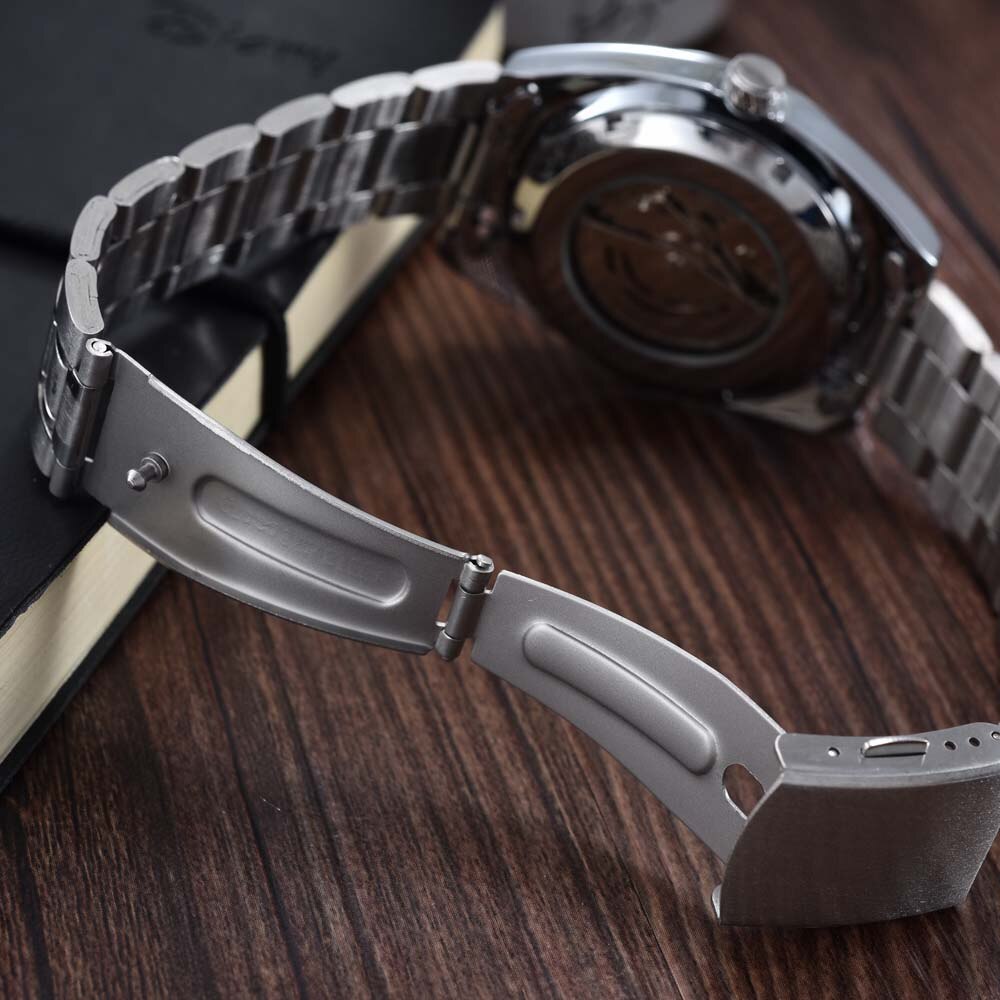 Relogio Masculino Men Tourbillon Watches Stainless Steel Band